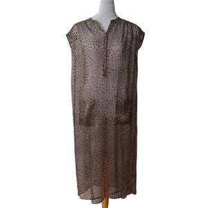 Kensie Animal Print Sheer Dress
